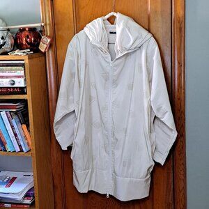 Mycra Pac Designer Wear ladies women raincoat cream XL or larger-?